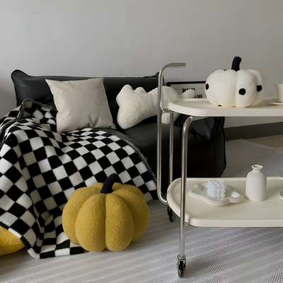 Græskar Pude | Tekstureret Græskar Plüsch Pude | Vanero