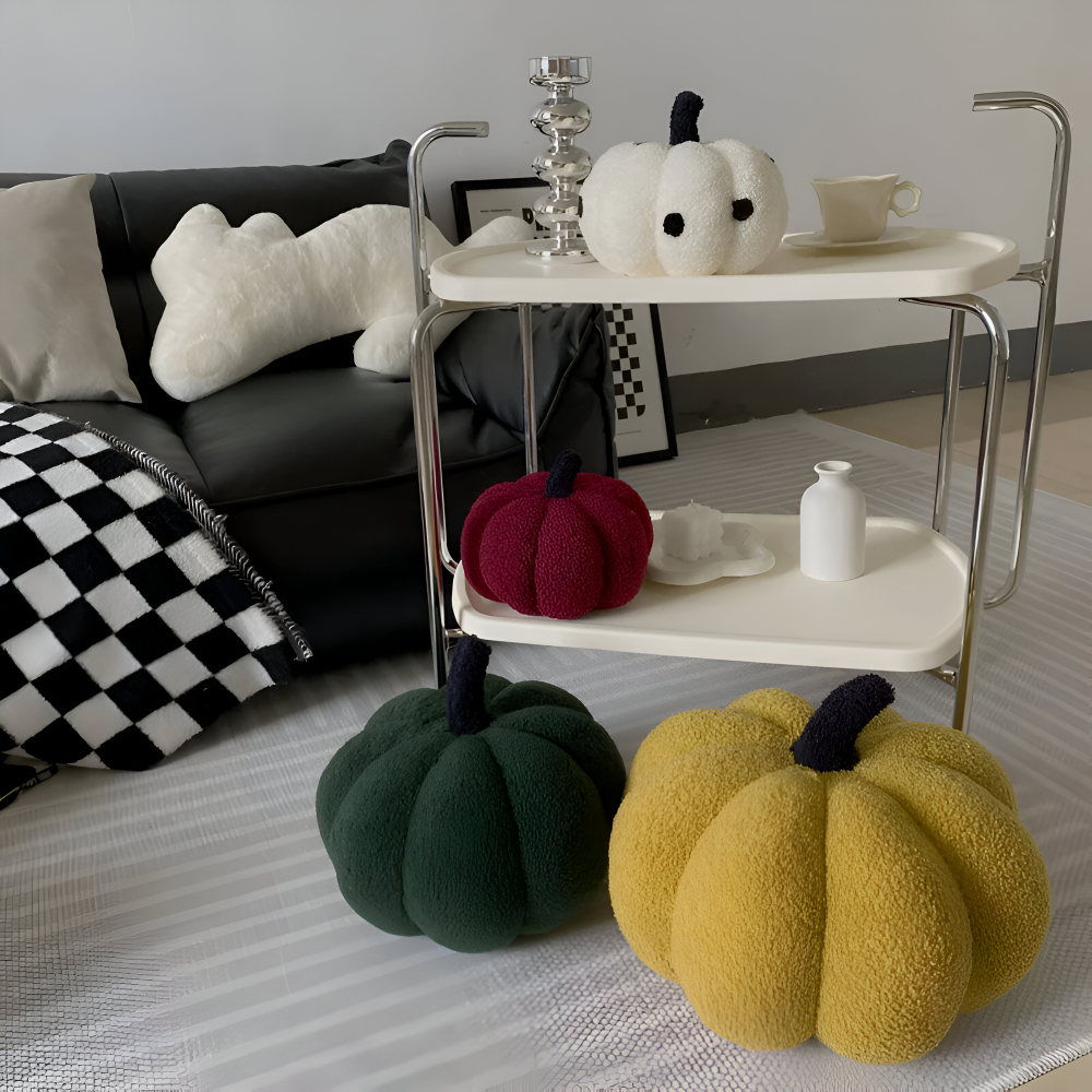 Græskar Pude | Tekstureret Græskar Plüsch Pude | Vanero