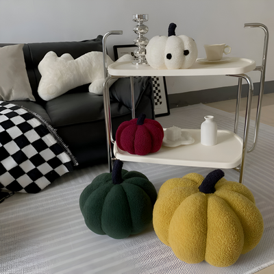 Græskar Pude | Tekstureret Græskar Plüsch Pude | Vanero