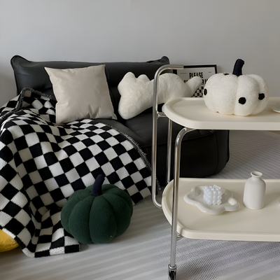 Græskar Pude | Tekstureret Græskar Plüsch Pude | Vanero