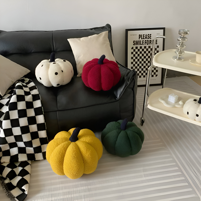 Græskar Pude | Tekstureret Græskar Plüsch Pude | Vanero