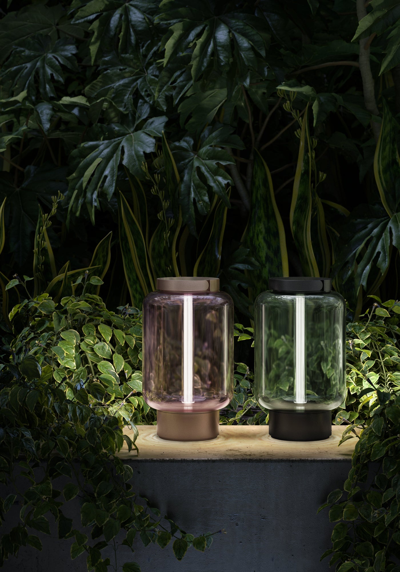 QuGlow | Bærbar LED-lampe til inde- og Udendørs brug med Genopladeligt Batteri | Vanero