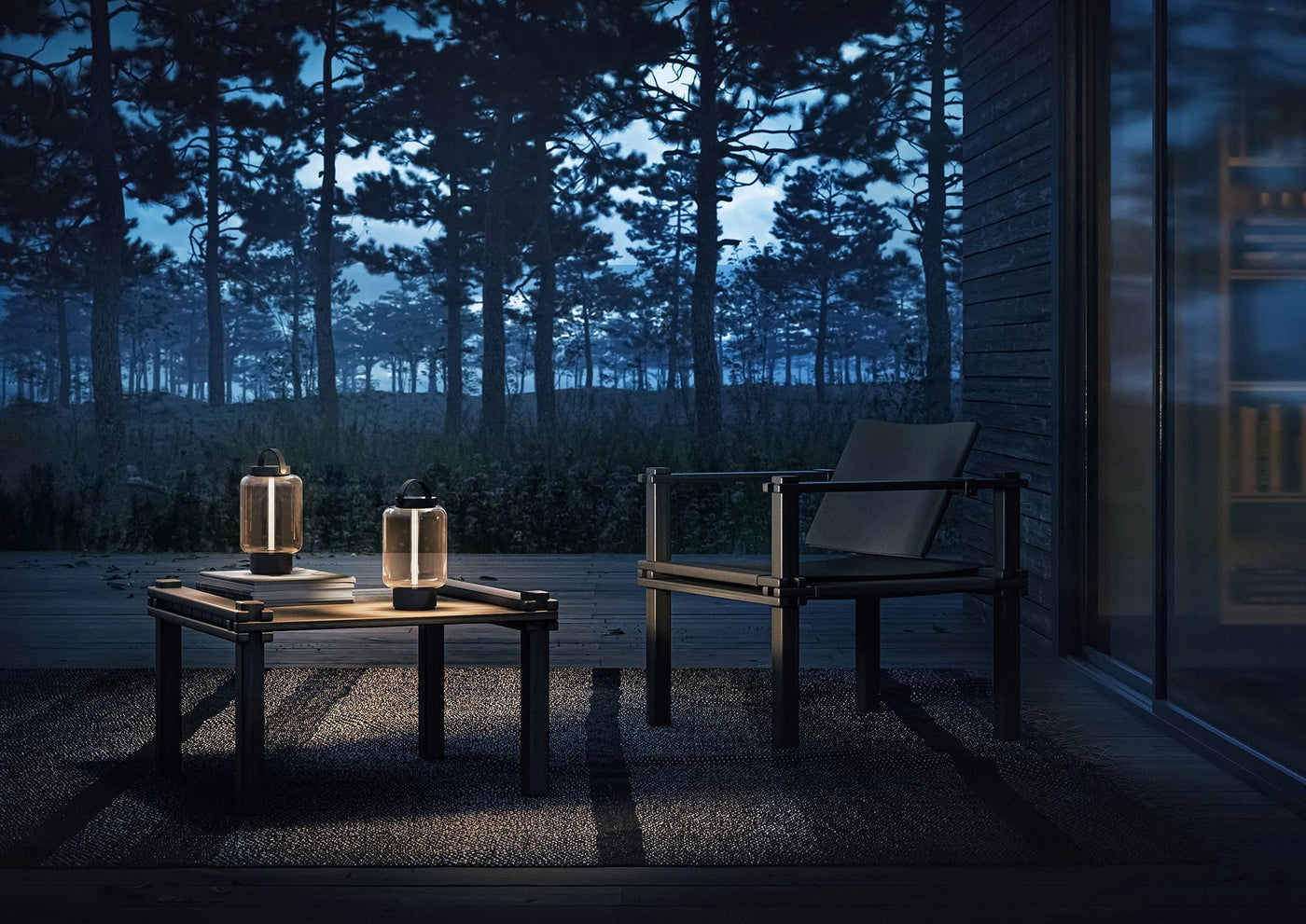 QuGlow | Bærbar LED-lampe til inde- og Udendørs brug med Genopladeligt Batteri | Vanero