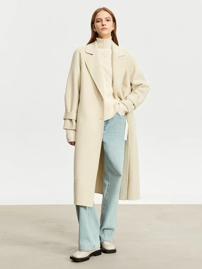 Koselig l flettestrikket turtleneck-genser l Vanero