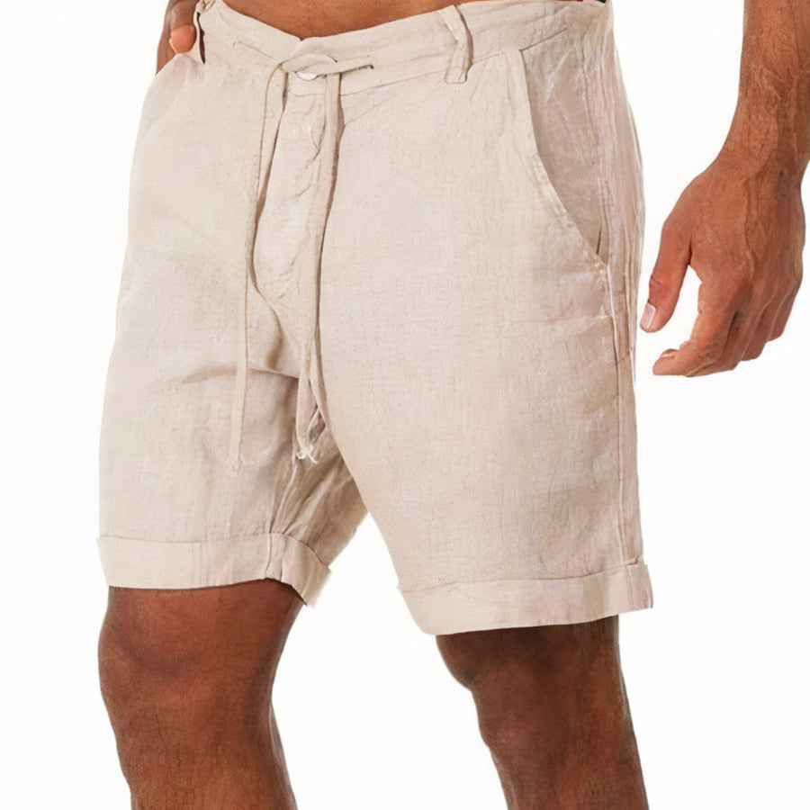 Herre Linned Shorts | Løstsiddende Sommershorts Til Hverdag Og Ferie | Vanero