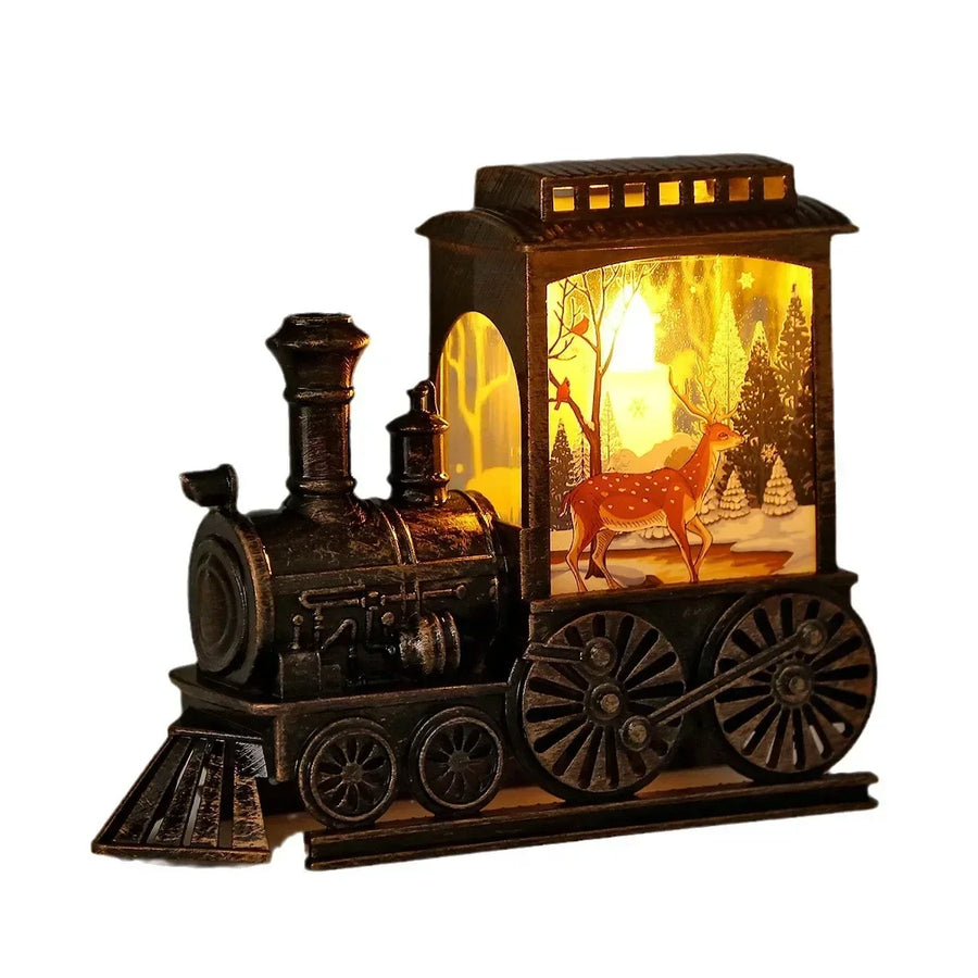 LED Bordlampe | Vintage Toglygte Design | Dekorativ Indendørs Belysning Batteridrevet | Vanero