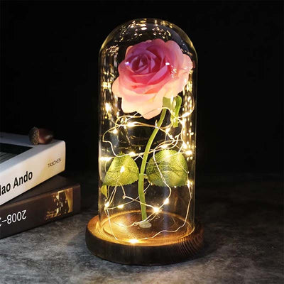 Evig rose under klokkeglas | Tidløst symbol for kærlighed | Vanero