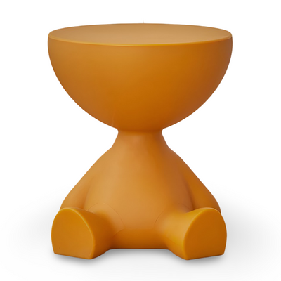 Rund Creme Beistelltisch | Sort Rund Sofabord - Sødt Plastikbeistelltisch | Vanero