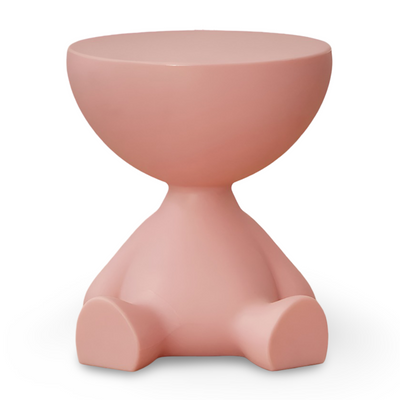 Rund Creme Beistelltisch | Sort Rund Sofabord - Sødt Plastikbeistelltisch | Vanero