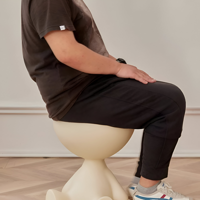 Rund Creme Beistelltisch | Sort Rund Sofabord - Sødt Plastikbeistelltisch | Vanero