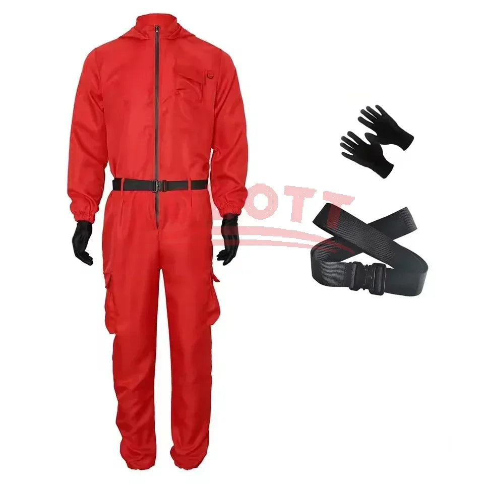 CosmoWear | Rosa Jumpsuit Kostumset Med Handsker Til Børn | Vanero