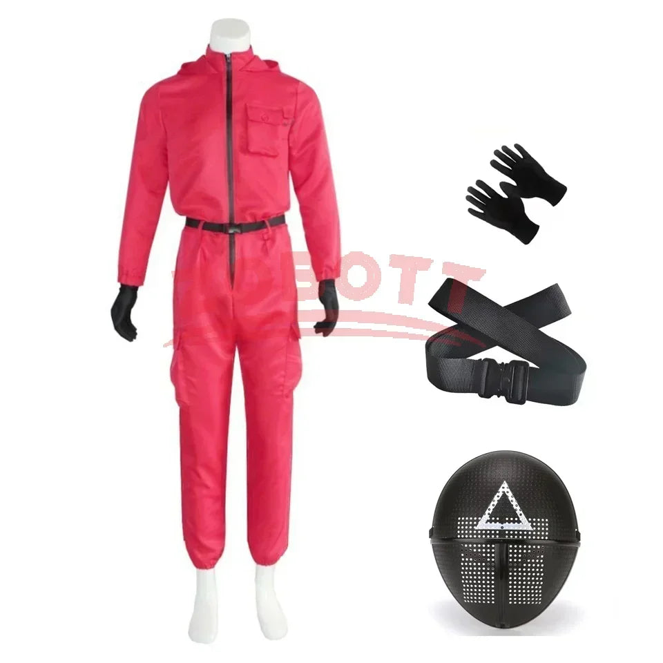 CosmoWear | Rosa Jumpsuit Kostumset Med Handsker Til Børn | Vanero