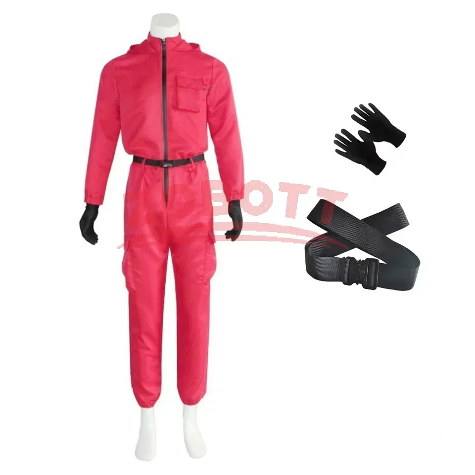CosmoWear | Rosa Jumpsuit Kostumset Med Handsker Til Børn | Vanero