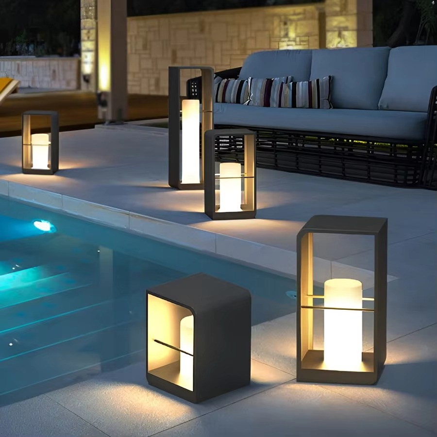 Solterrasselampe Vandtæt LED Design | Skumringssensor Til Udendørs Belysning | Have Altan Terrasse & Stemningslys | Vanero