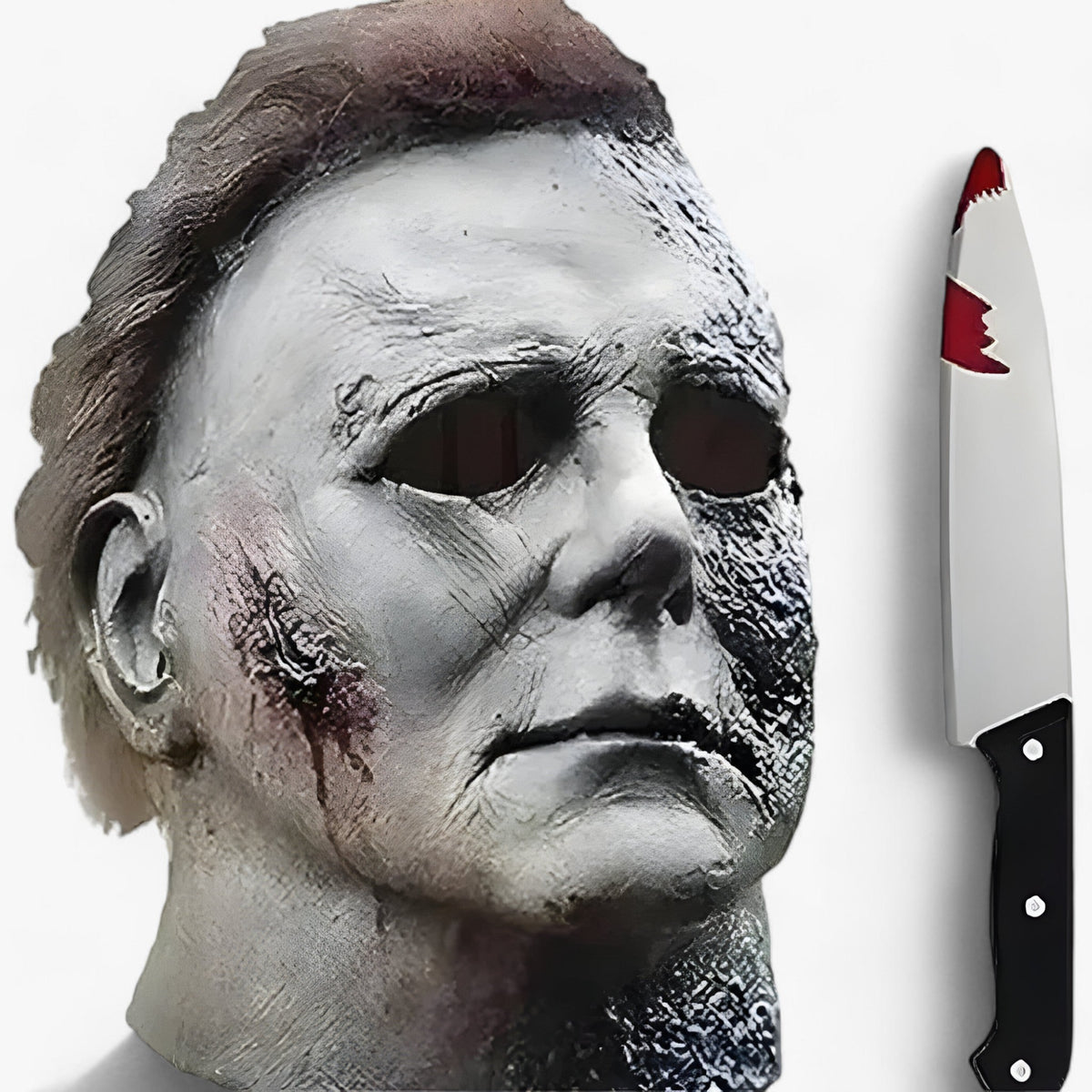 Halloween Gysermaske | Latex Ansigtsmaske Med Ar & Forbrændingseffekt | Helmaske Til Halloween, Cosplay & Temafester | Vanero