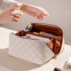 Makeuptaske Vandafvisende Tekstil | Kompakt Pasform Kosmetiktaske | Organiseret Opbevaring Til Rejser Hverdagsbrug & Accessories | Vanero