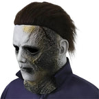 Halloween Gysermaske | Latex Ansigtsmaske Med Ar & Forbrændingseffekt | Helmaske Til Halloween, Cosplay & Temafester | Vanero