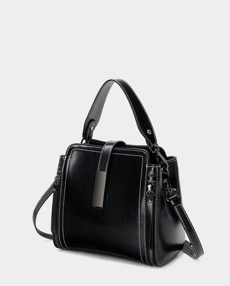 Crossbody Taske Vegansk Læder | Justerbar Pasform Skuldertaske | Struktureret Flerrums Design Til Arbejde & Hverdagsbrug | Vanero