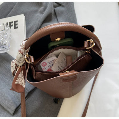 CAMILLE l Tørklæde Bucket Bag l Vanero