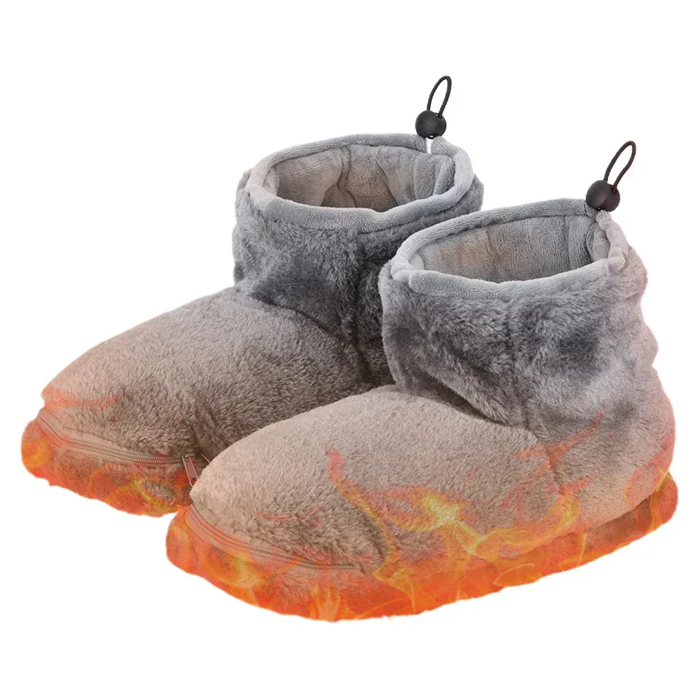 USB Opvarmede Sutsko Fleece | Hjemmesko Med USB-Opvarmning | Til Hjemmebrug & Vinterbrug | Vanero