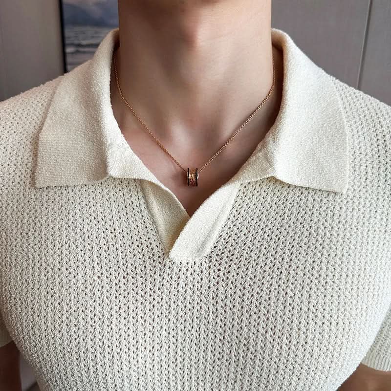 Herre Polo T-Shirt Bomuldsblanding | Regular Fit Polo T-Shirt | V-Hals Design til Hverdagsbrug & Kontorbrug | Vanero