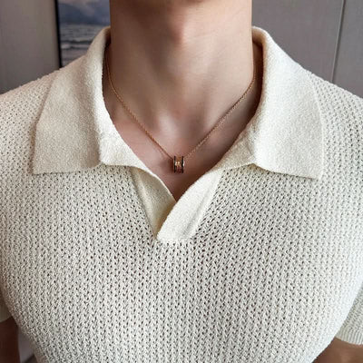 Mandlig V-Udskæring l Polo T-shirt Jeremy | Vanero