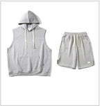 Herresæt Polyesterblanding | Relaxed Fit Skjorte & Shorts Sæt | Kortærmet Design til Hverdagsbrug & Fritidsaktiviteter | Vanero