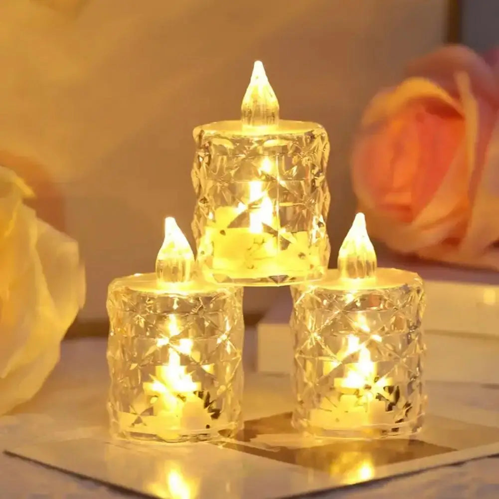 CandleGlow | Flammesløse Krystal LED Lys | Vanero