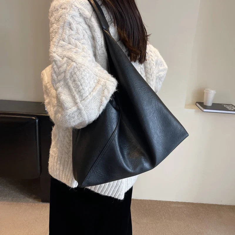 Hobo Taske Syntetisk Læder | Standard Pasform Skuldertaske | Enkelt Hovedrum Til Hverdagsbrug & Alsidig Styling | Vanero