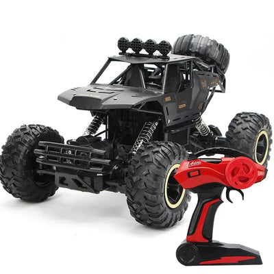 Fjernstyret Monstertruck | Ultimativ Off-Road Oplevelse med LED-Lys & Kraftfuld 4WD | Vanero