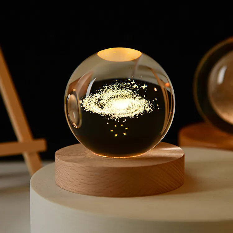 MagicGlow | USB Natbordslampe Kugle med Blødt Stemningslys | Vanero