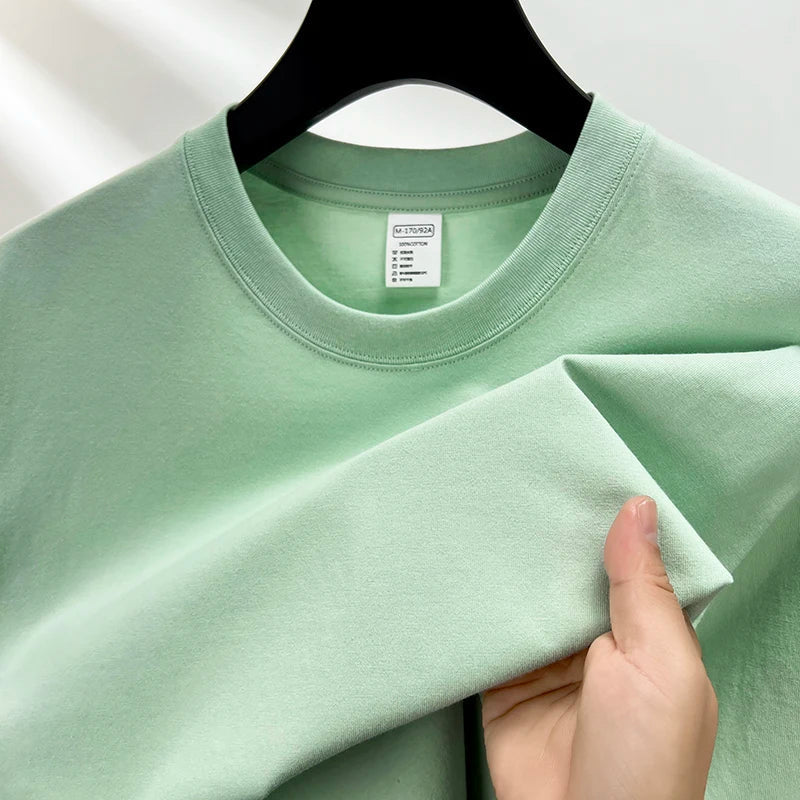 Liam | Bomulds T-shirt med Rund Hals til Mænd | Vanero