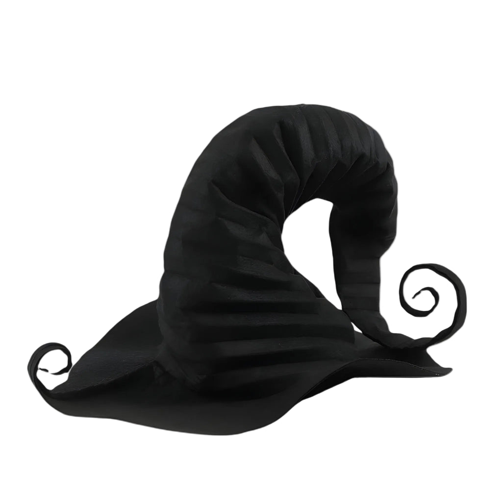 Unisex Sort Heksehat | Mørk Forbandelse-Inspireret Kostumedesign | Halloween Tilbehør Til Fester, Cosplay & Temaevents | Vanero