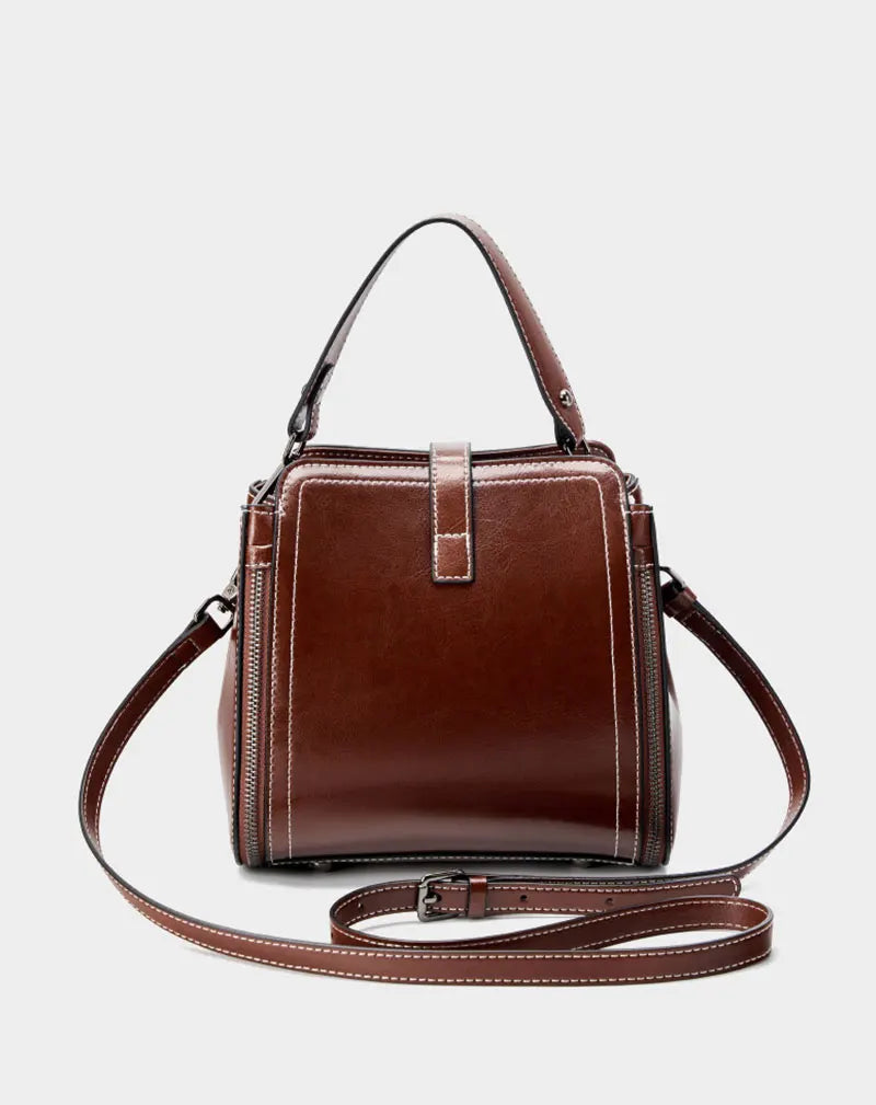 Crossbody Taske Vegansk Læder | Justerbar Pasform Skuldertaske | Struktureret Flerrums Design Til Arbejde & Hverdagsbrug | Vanero
