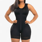Shapewear-Bodysuit Til Dame | Kompressionspaneler & Korset-Inspireret Design | Sort Baselayer Til Hverdagsbrug | Vanero
