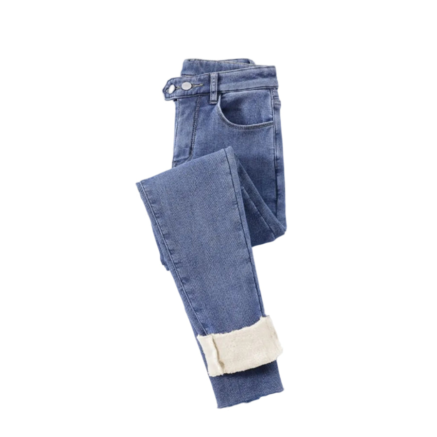Dame Thermobukser Polyester | Regular Fit Strækbukser | Elastisk Talje Til Hverdags- & Vinterbrug | Vanero