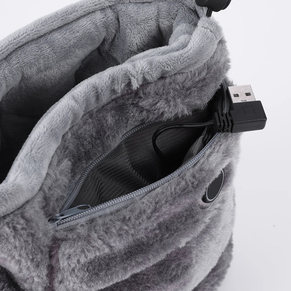 USB Opvarmede Sutsko Fleece | Hjemmesko Med USB-Opvarmning | Til Hjemmebrug & Vinterbrug | Vanero