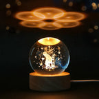 Natlampe | Glaskugle Lampe | USB Stemningsbelysning | Vanero