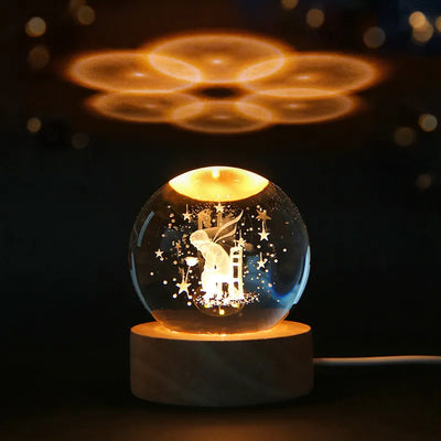 MagicGlow | USB Natbordslampe Kugle med Blødt Stemningslys | Vanero