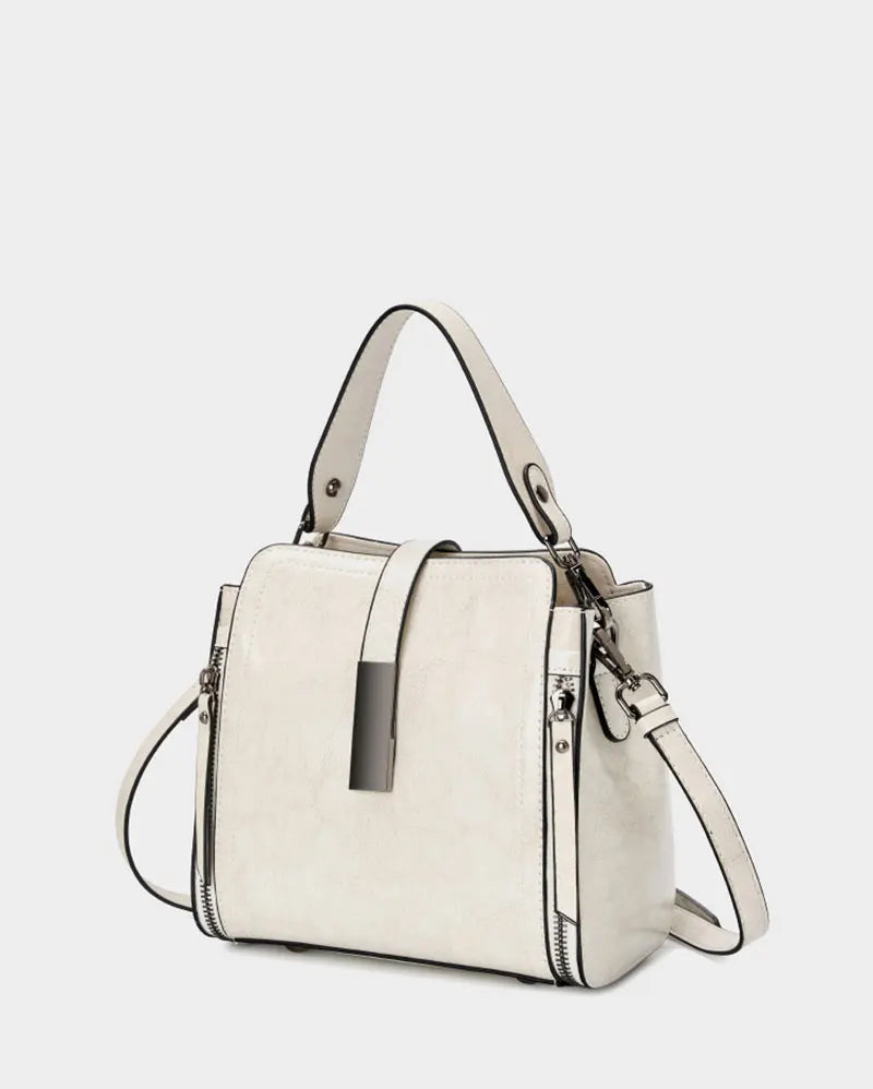 Crossbody Taske Vegansk Læder | Justerbar Pasform Skuldertaske | Struktureret Flerrums Design Til Arbejde & Hverdagsbrug | Vanero