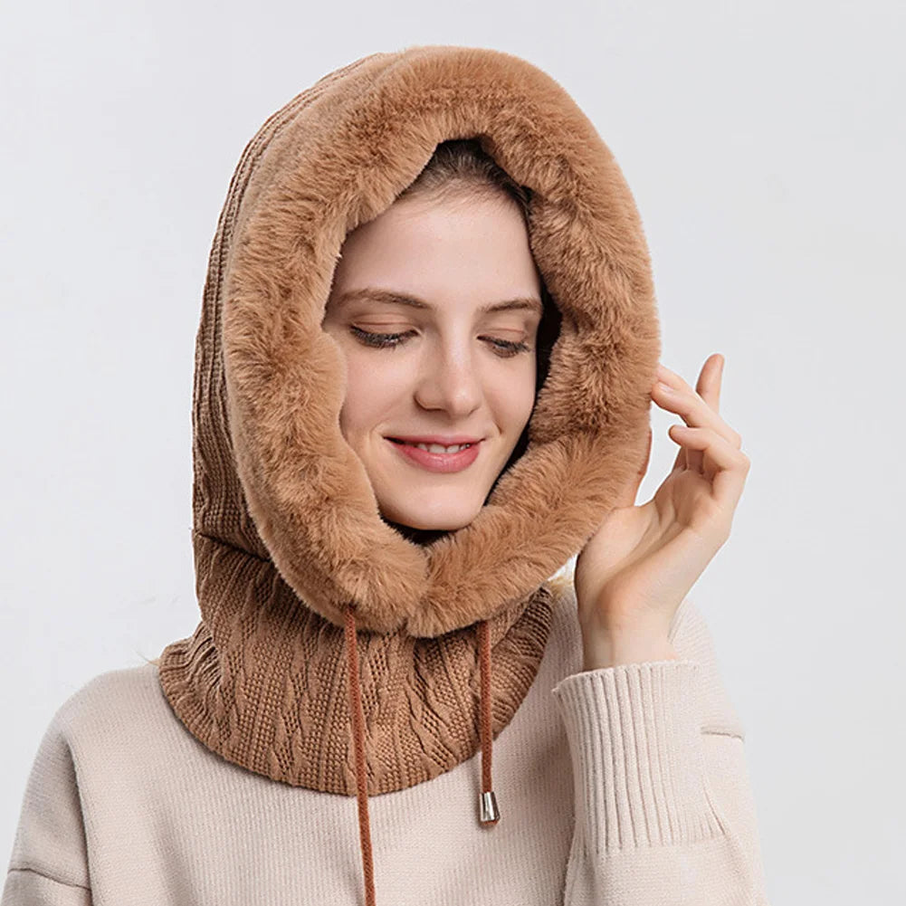 Hættetørklæde Polyester Fleece | One Size Hætte & Halsvarmer | Fleeceforet Design til Vinter- & Udendørsbrug | Vanero