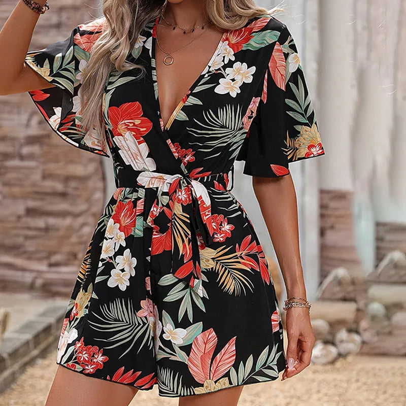Elena l Blomsterprint Sommerdragt l Vanero