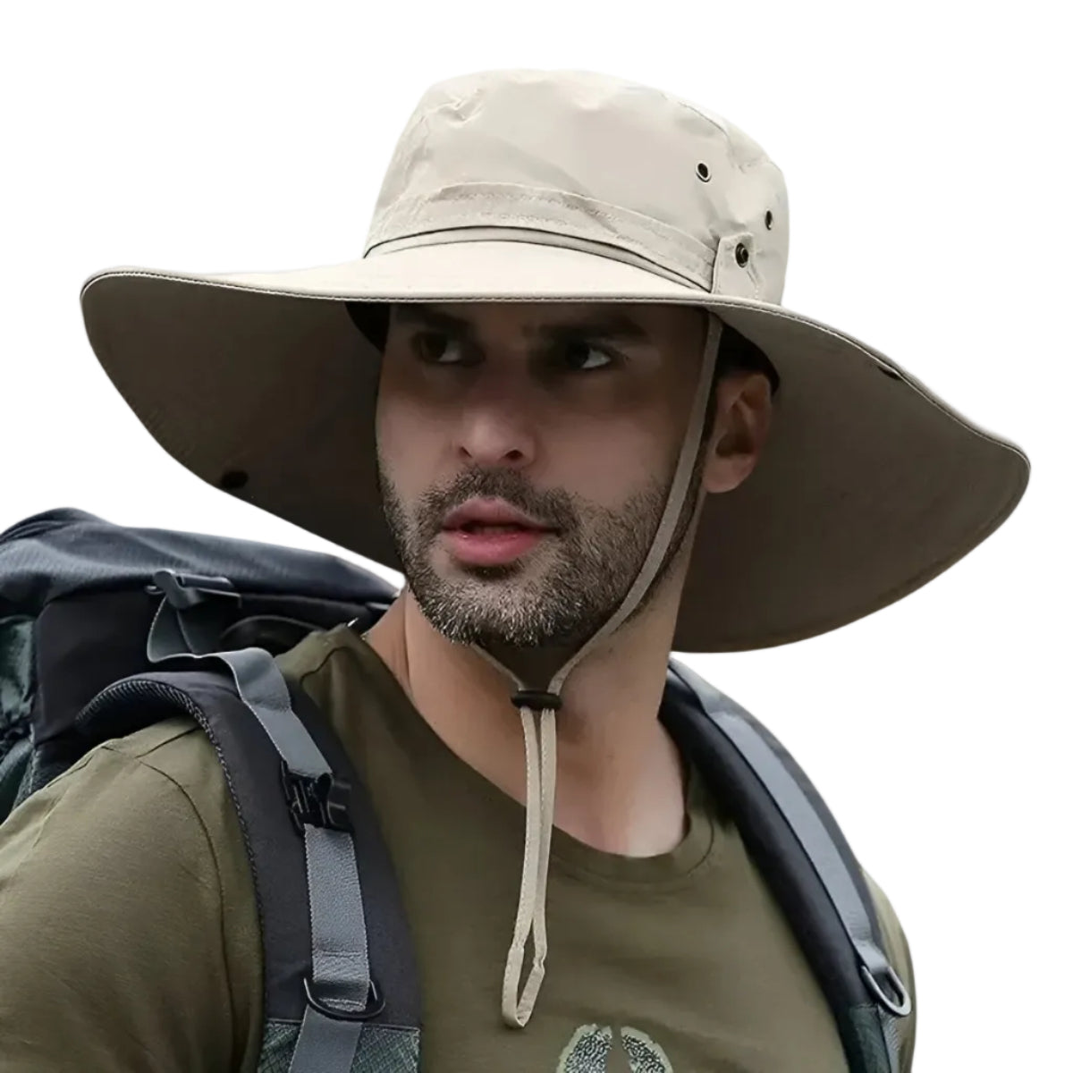 Udendørs Hat | Polyester Solhat Med UV Beskyttelse | Vandafvisende Overflade | Vanero