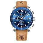 Herreur Quartz Urværk | Chronograph Urskive & Datovisning | Hverdagsbrug & Businessbeklædning | Vanero