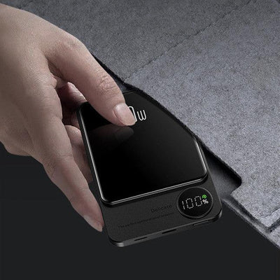 Slimcharge | Magnetisk Powerbank Med Led-Display & Hurtigopladning | Vanero