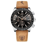 Herreur Quartz Urværk | Chronograph Urskive & Datovisning | Hverdagsbrug & Businessbeklædning | Vanero