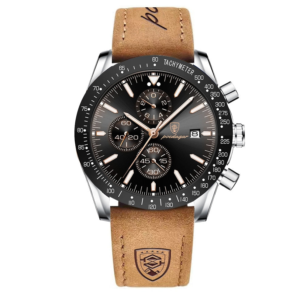 Herreur Quartz Urværk | Chronograph Urskive & Datovisning | Hverdagsbrug & Businessbeklædning | Vanero