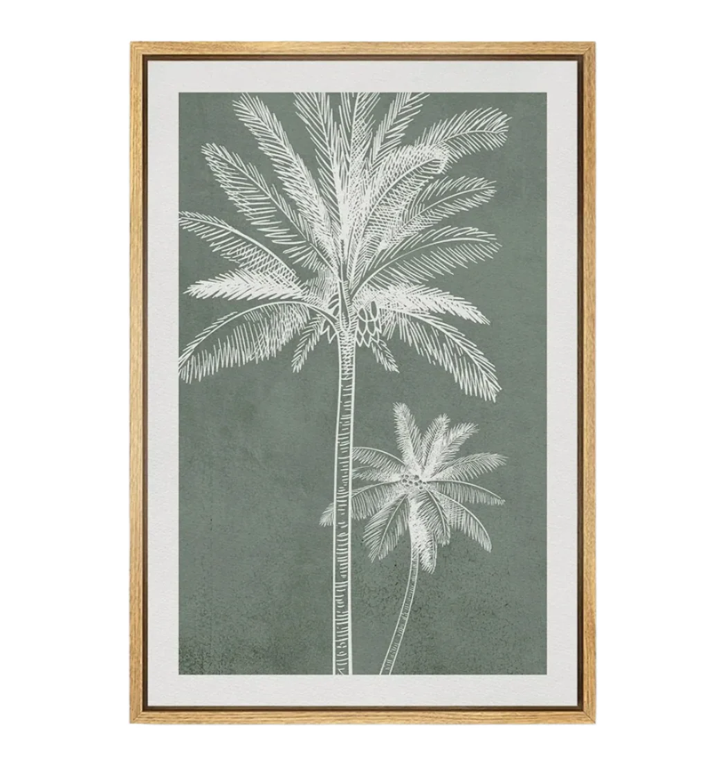 TropicalTranquil | Elegant botanisk Vægplakat | Vanero
