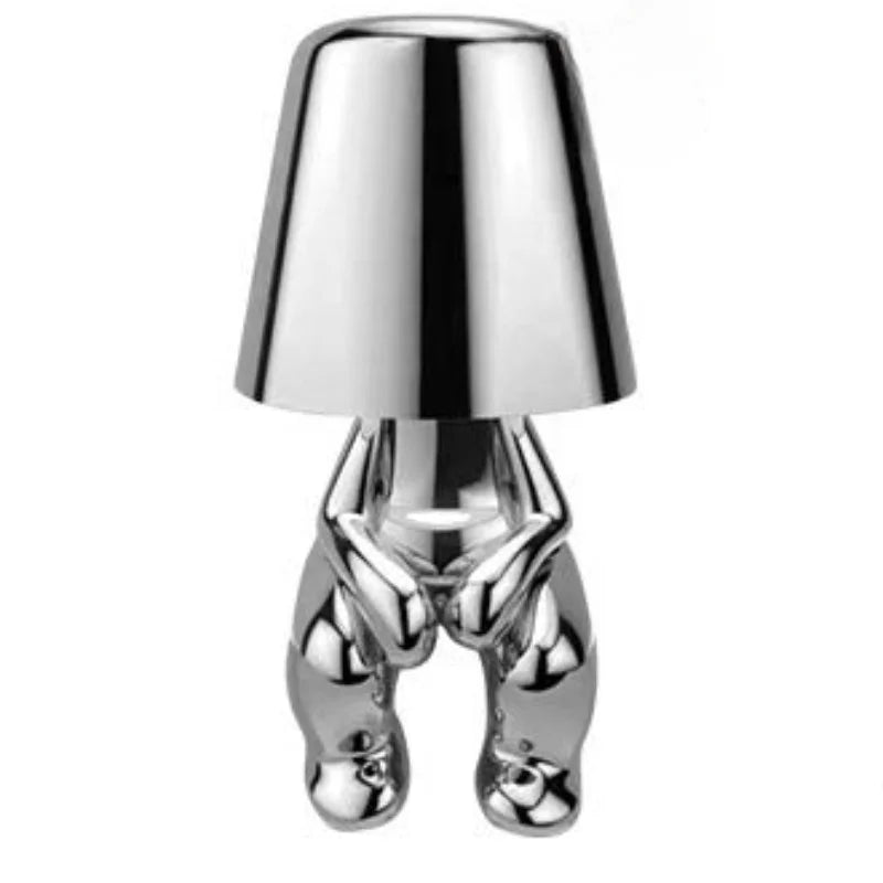 Genopladelig Bordlampe Med Justerbare Lysindstillinger | Transportabel LED Belysning I Aluminium Og Harpiks | Vanero