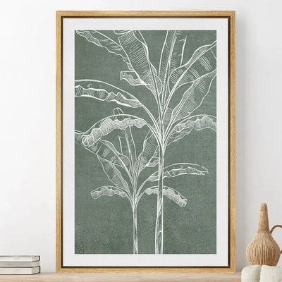 TropicalTranquil | Elegant botanisk Vægplakat | Vanero